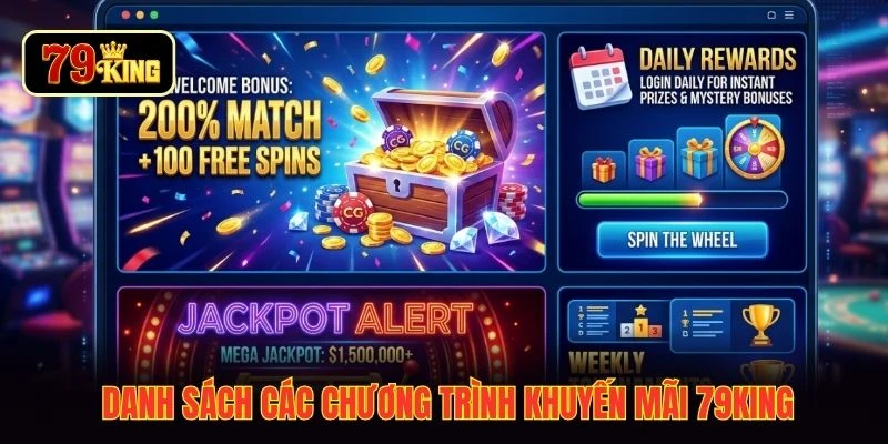 Danh sách các chương trình khuyến mãi 79KING 
